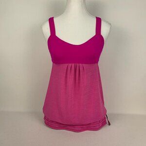 Lululemon Vibrant Pink Tank Top - Size 6/S, Flowy Fit for Active Style & Comfort